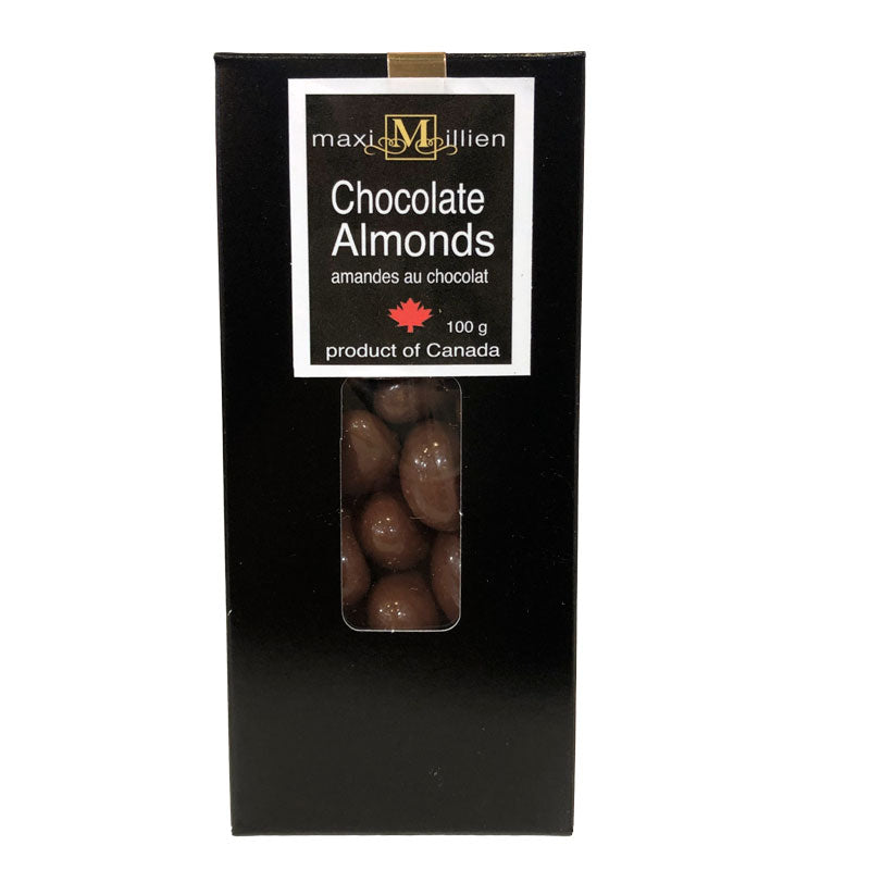 Chocolate Covered Almonds 100g Black box image 0