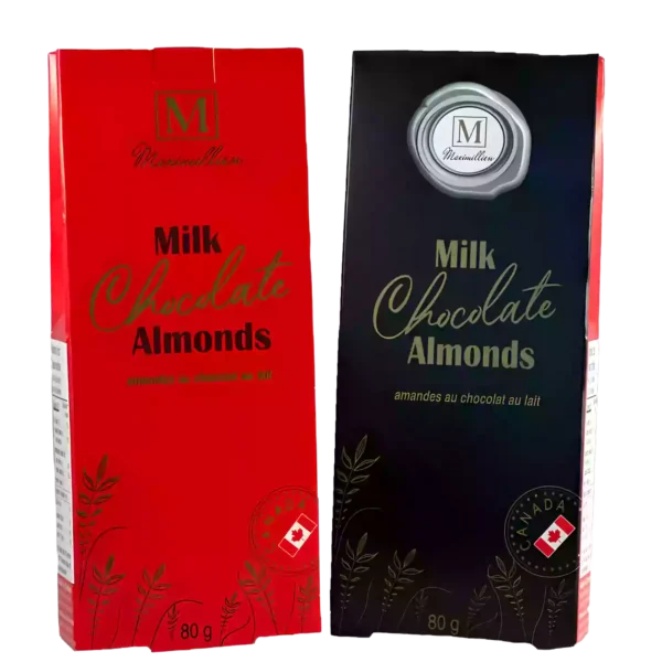 Chocolate Almonds Two sided box