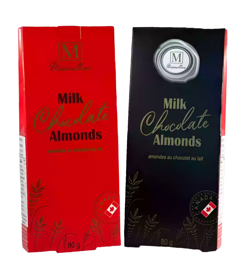Chocolate Almonds Two sided box