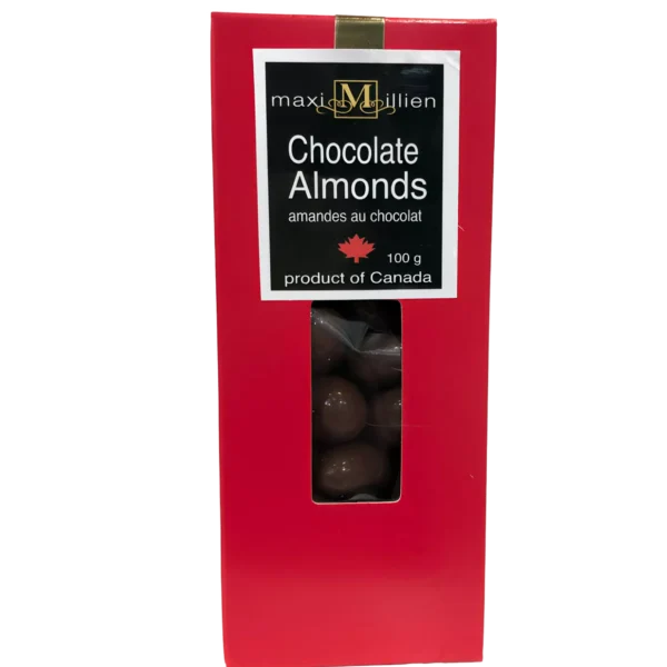 Chocolate Covered Almonds 100g Red box