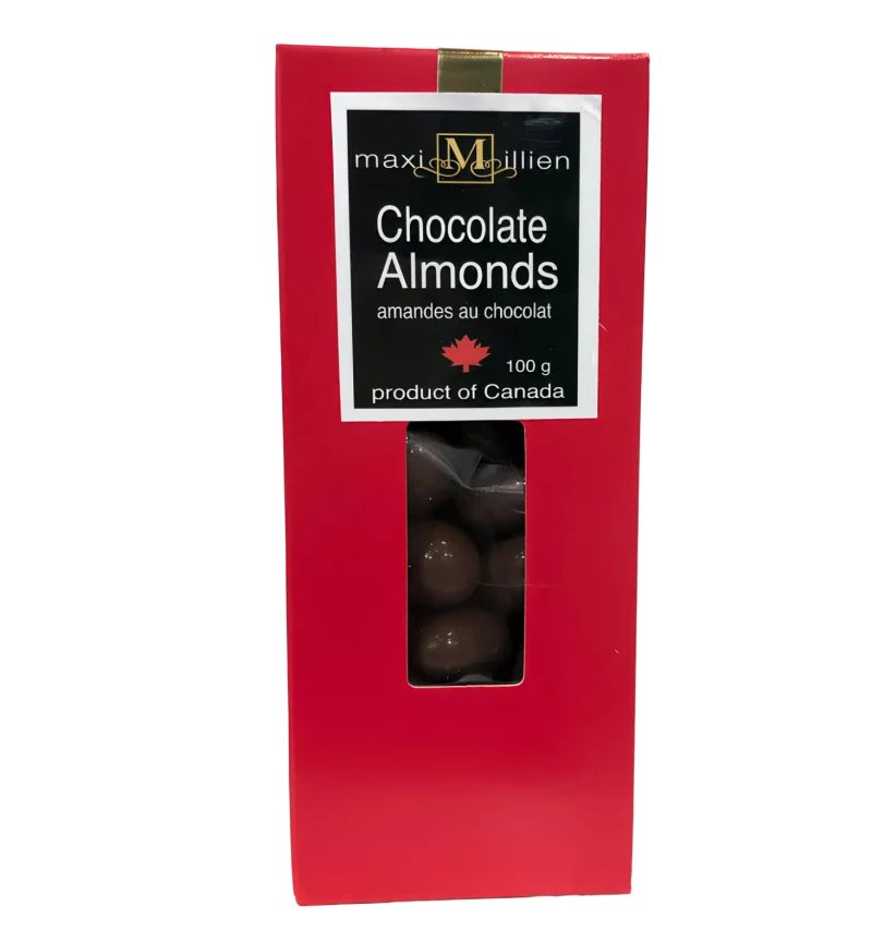 Chocolate Covered Almonds 100g Red box