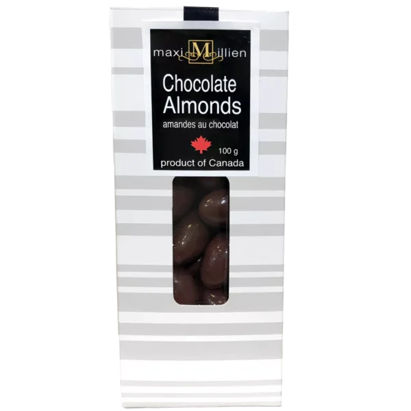 Chocolate Covered Almonds 100g Stripe box
