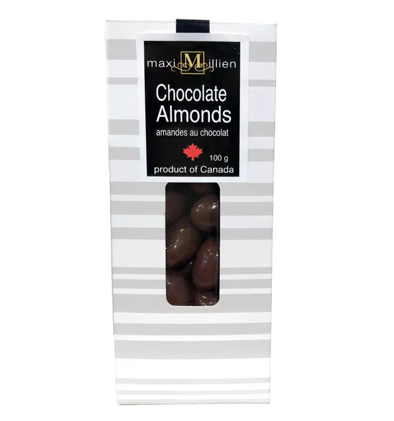 Chocolate Covered Almonds 100g Stripe box