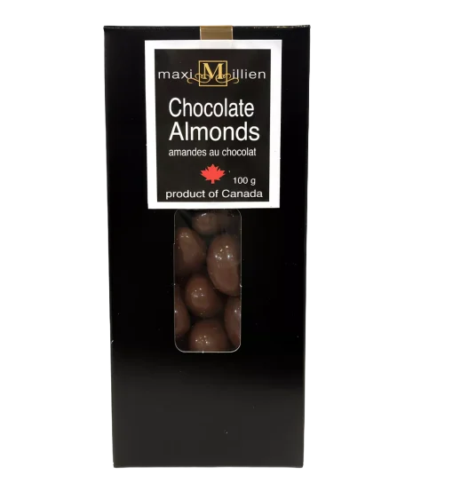 Chocolate Covered Almonds 100g Black box