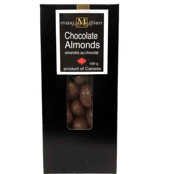 Chocolate Covered Almonds 100g Black box