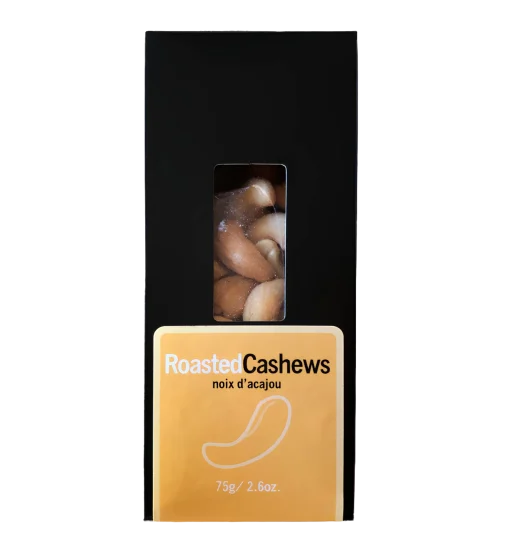 Cashews Roasted Salted Black Box  75g