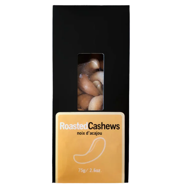 Cashews Roasted Salted Black Box  75g