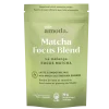 Organic pouch of Amoda Matcha Focus Blend with adaptogens for mental clarity and calm energy – 70g, 30 servings.