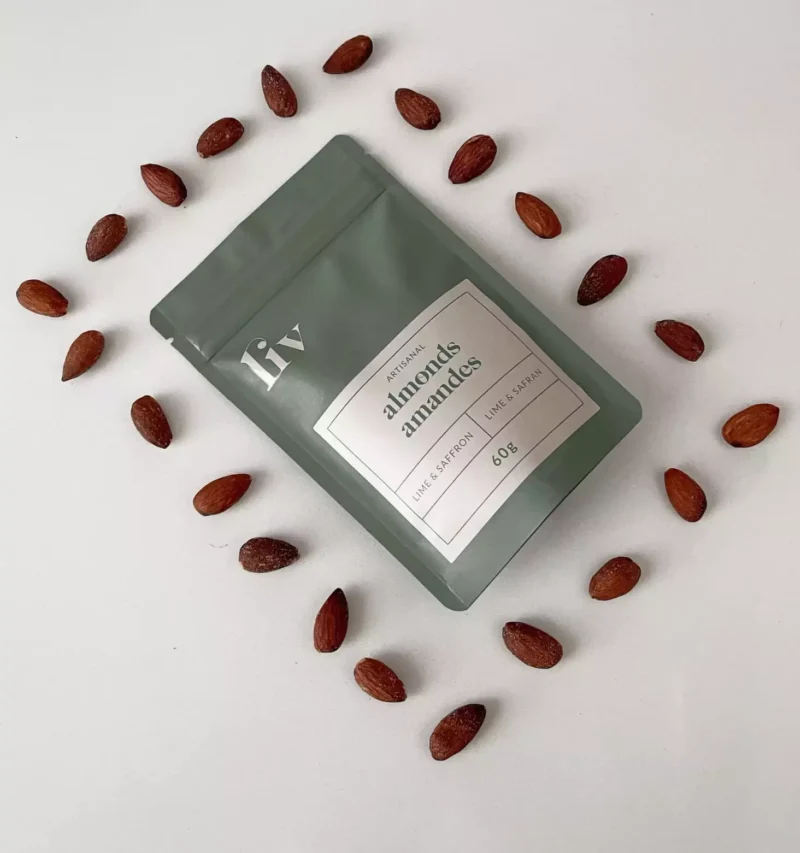 LIV Artisanal Hand-Roasted Almonds – Gourmet Flavour Pack featuring three handcrafted Canadian flavours