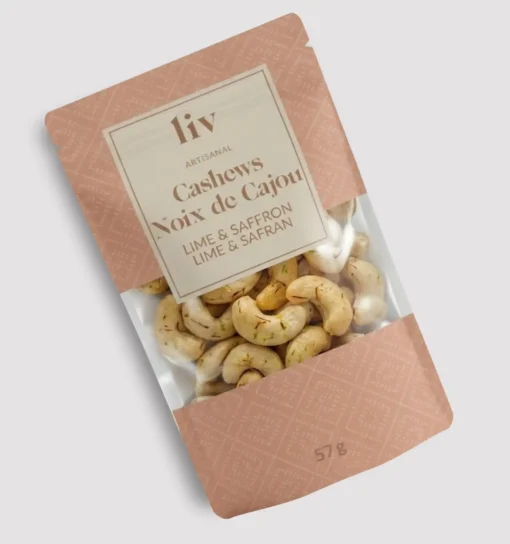 Lime & Saffron Cashews (57g)